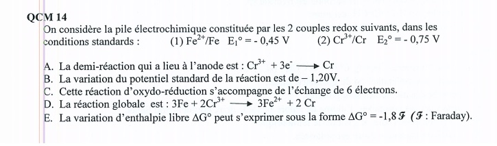 CCB 2015 UE1 Chimie Tutorat Associatif Toulousain