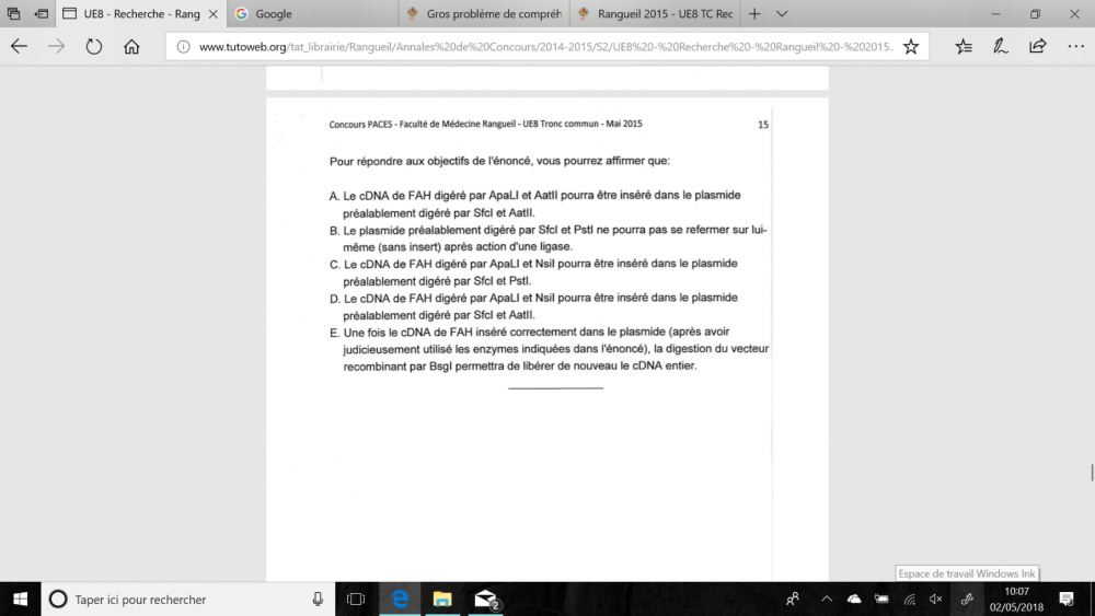 QCM 16 item - Annale 2015 Rangueil.png