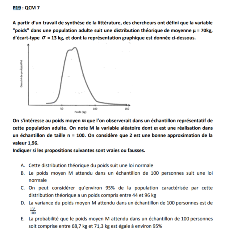 Variables - UE4 - Biostatistiques - Tutorat Associatif Toulousain